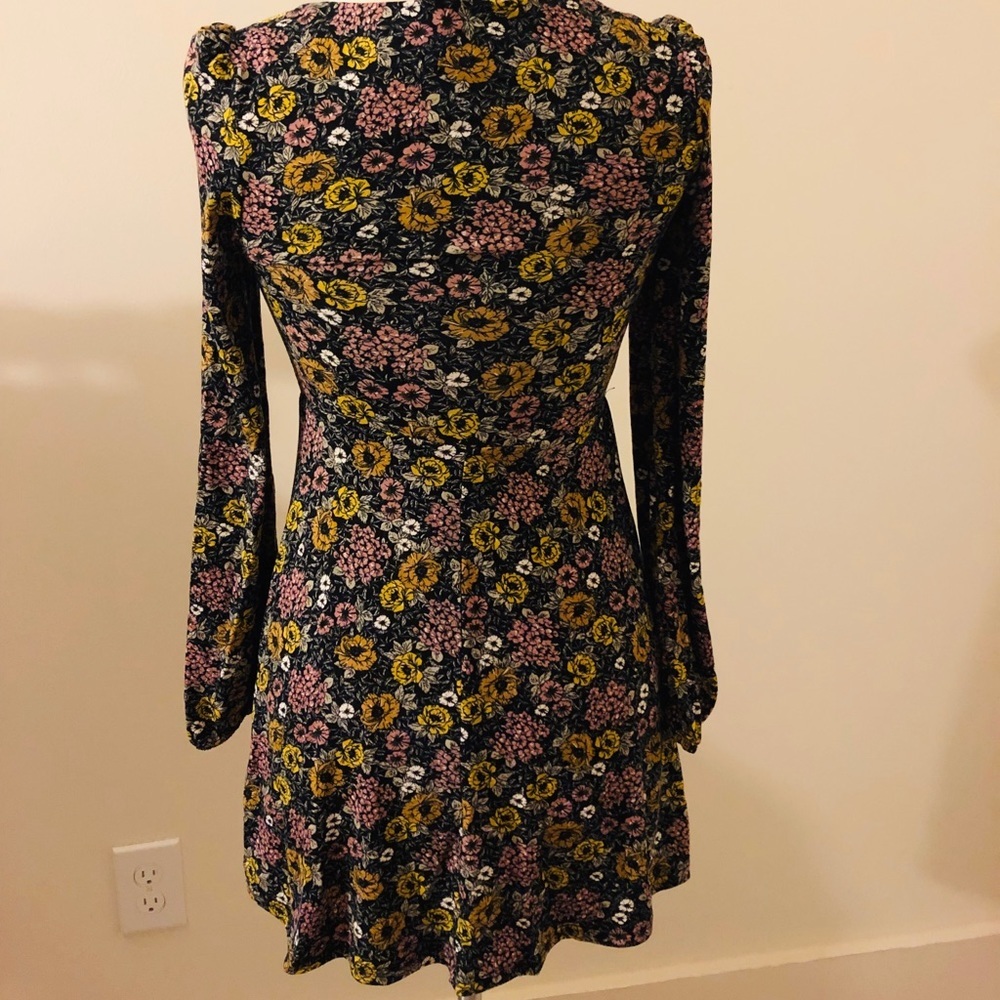 TopShop NWT Black Floral Dress / Tunic - Picture 6 of 8